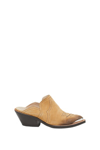 Mules cowboy Waxed Statement en cuir - Camel