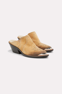 Mules cowboy Waxed Statement - Camel