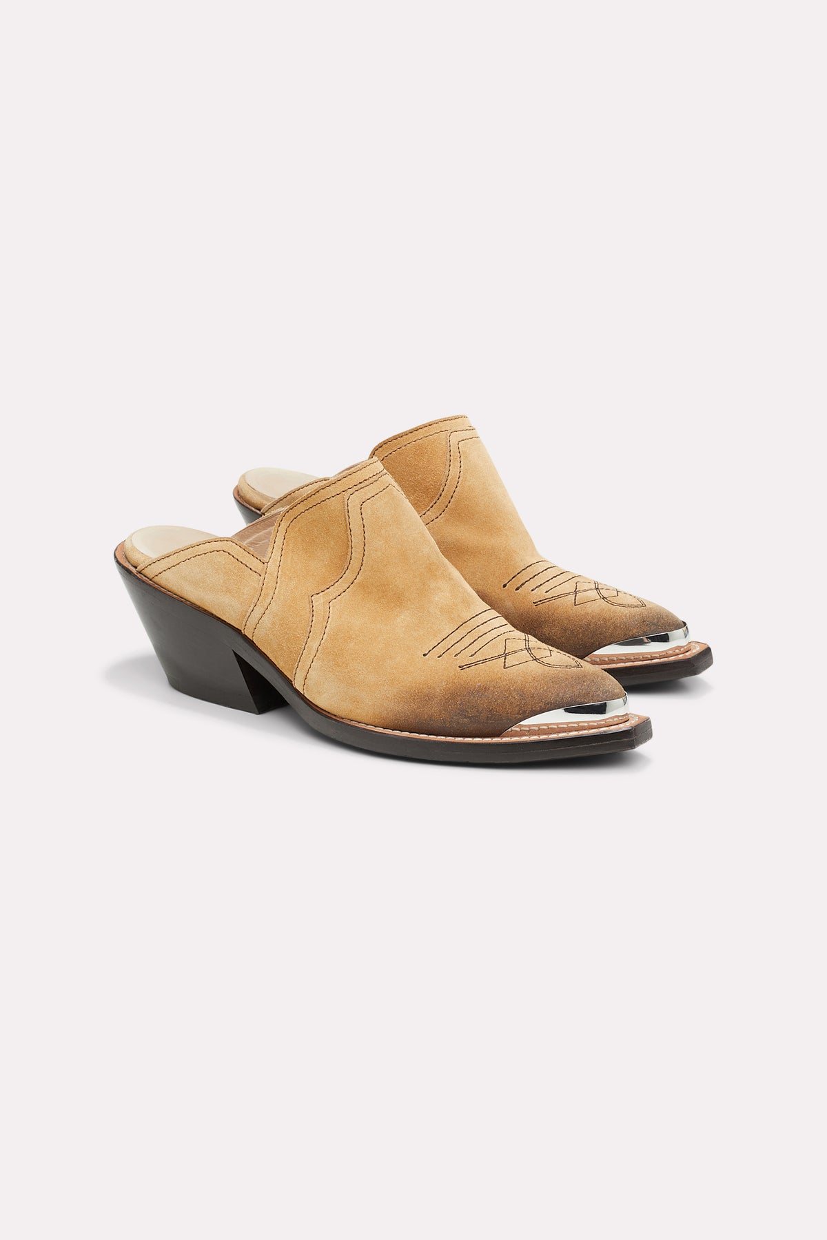 Mules cowboy Waxed Statement - Camel