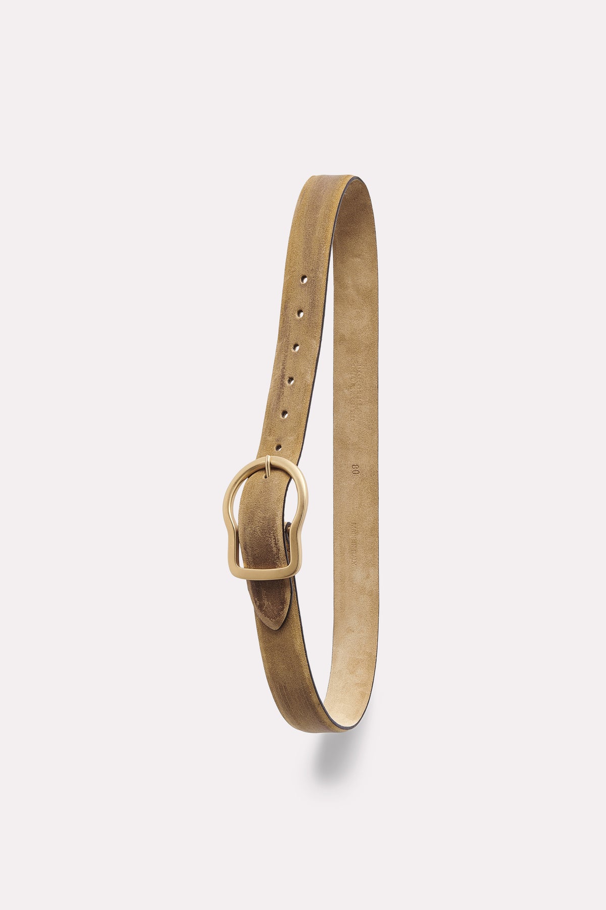 Ceinture en daim ciré Waxed Statement - Camel
