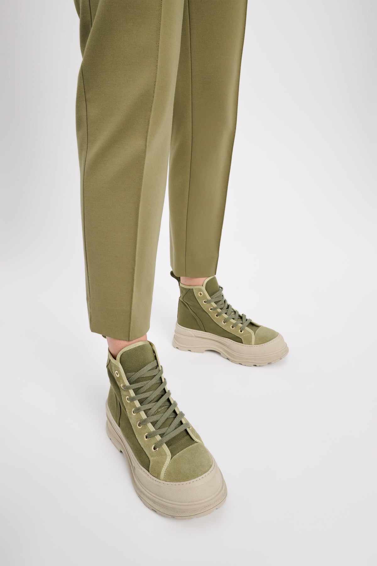 Baskets montantes Summer Sportiness - Structured Green