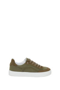 Summer Sportiness canvas trainers - Structured Green