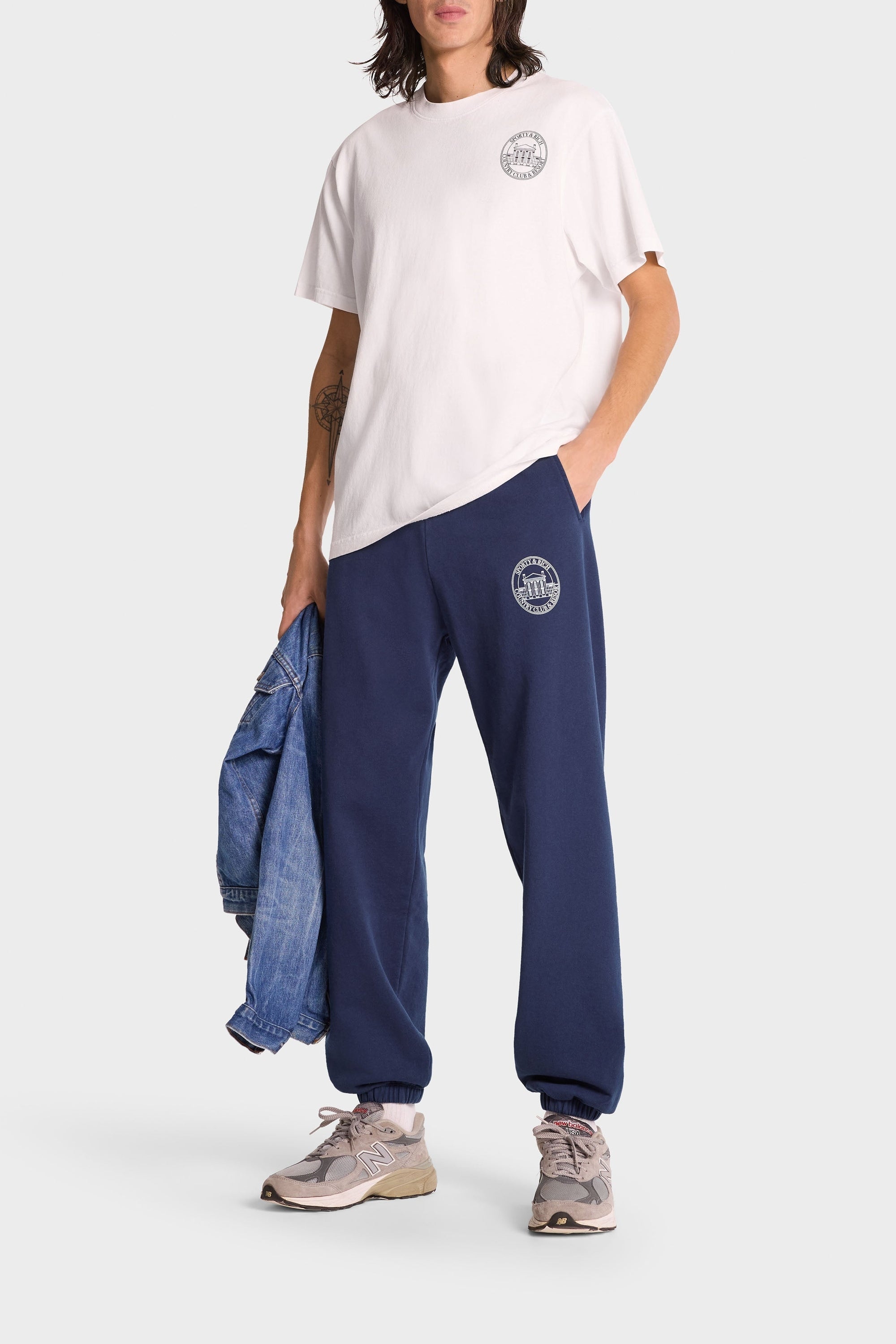 Pantalon de survêtement Vendome imprimé - Navy