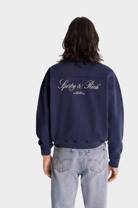 Sweatshirt Vendome zippé à col montant - Navy