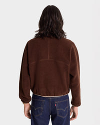 Fleece zip sweatshirt - Chocolate