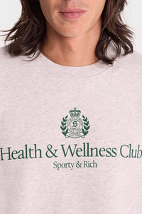 Sweatshirt H&W Crest avec écusson imprimé - Heather Gray
