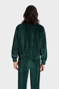 Gilet NY Crest en velours - Forest