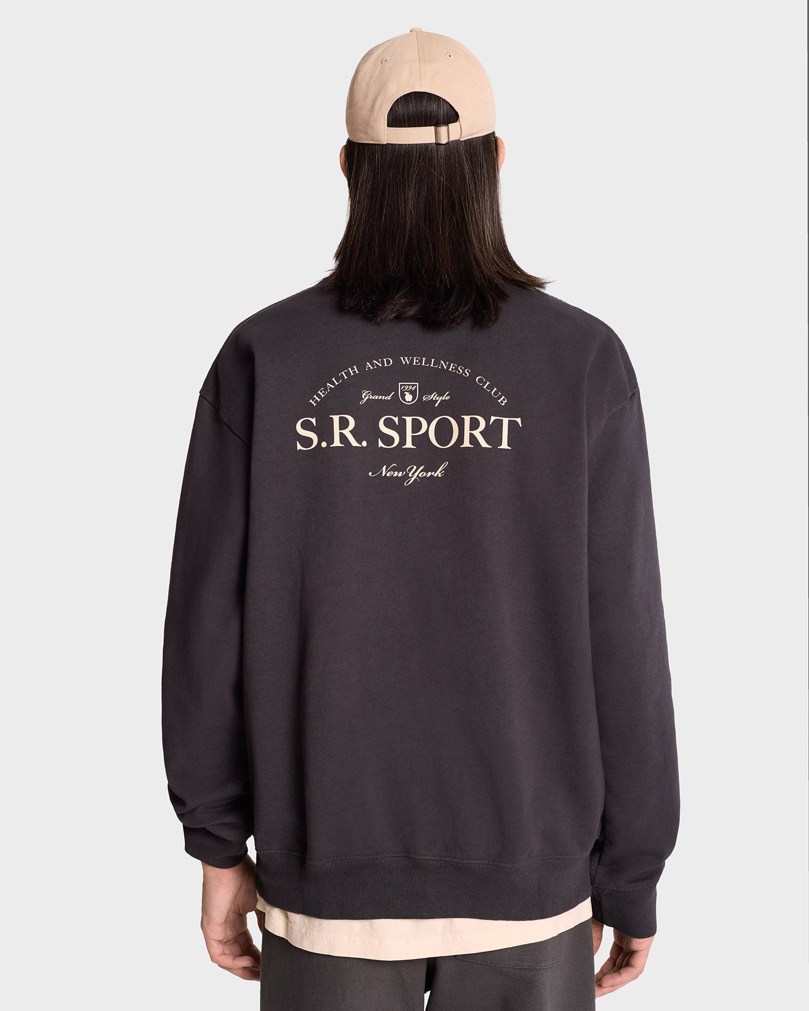 Sweatshirt Wimbledon imprimé - Faded Black