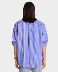 Chemise oversize à rayures - Blue & White Stripe