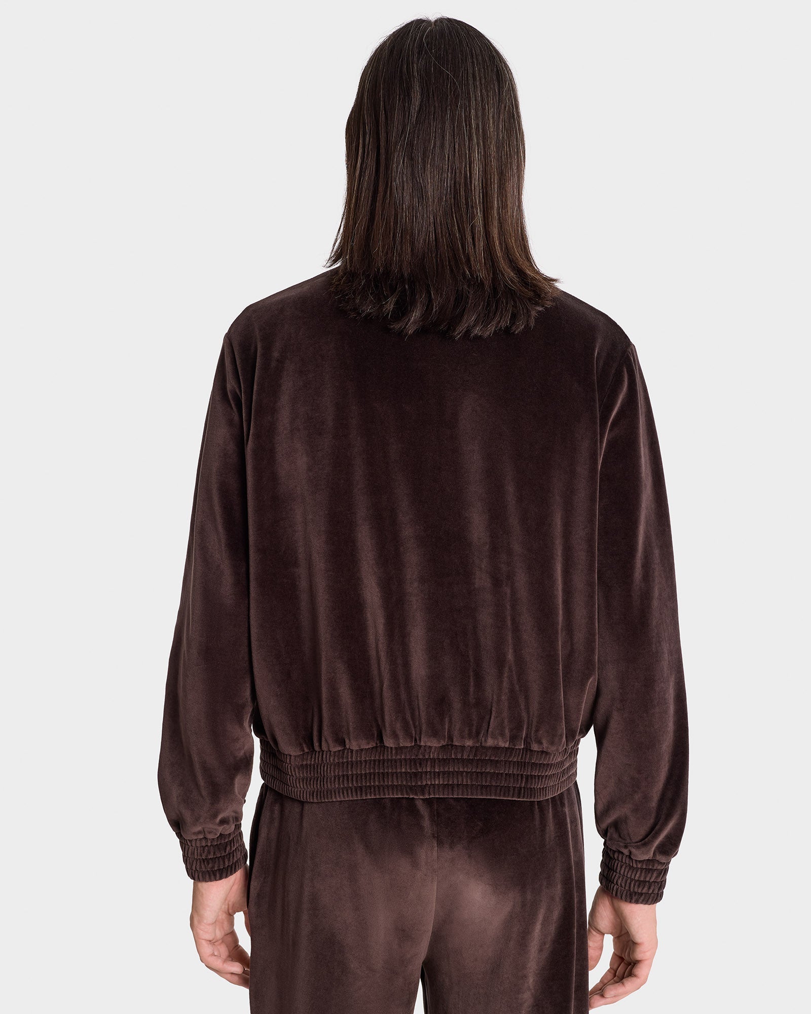 Gilet NY Crest en velours - Chocolate