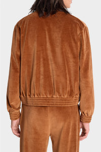 Gilet NY Crest en velours - Tobacco
