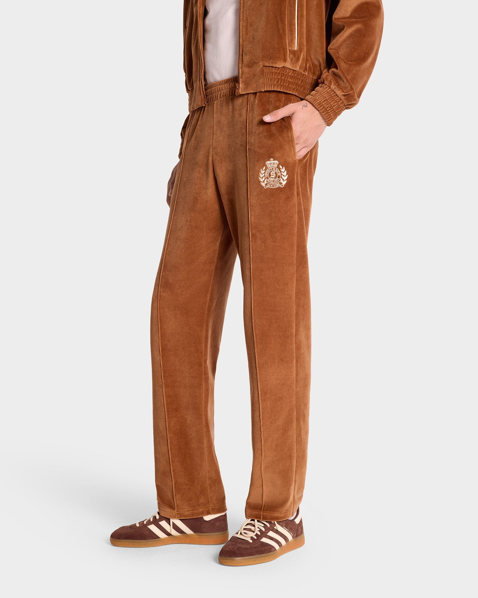 Pantalon NY Crest en velours - Tobacco