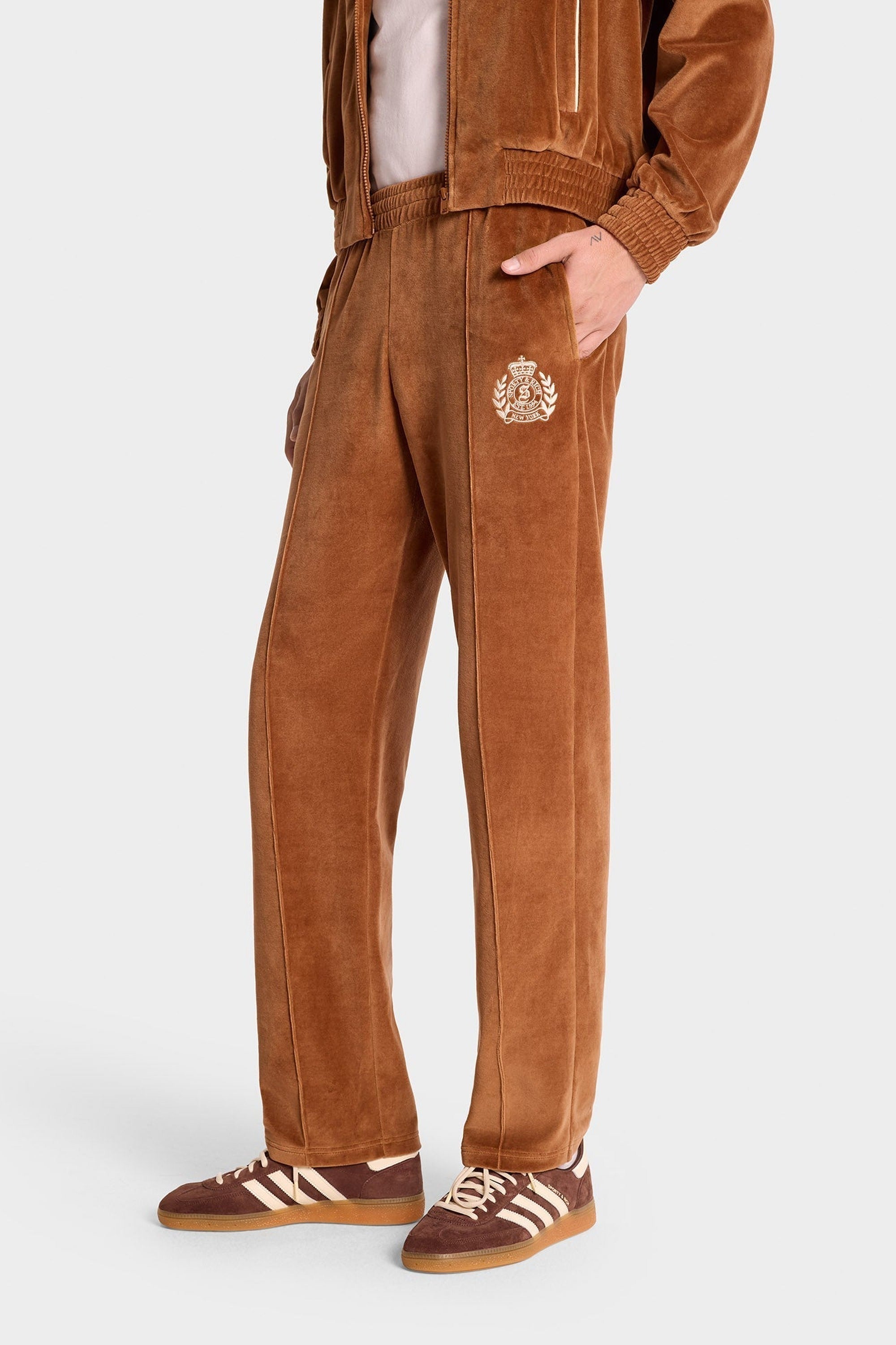 Pantalon NY Crest en velours - Tobacco