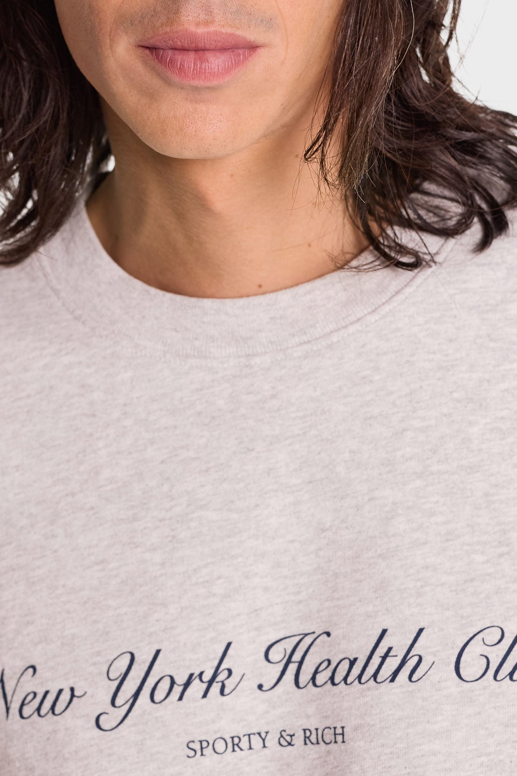 Sweatshirt NY Health Club imprimé - Heather Gray
