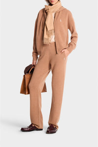 Cashmere and wool pocket trousers - Camel