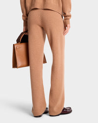 Cashmere and wool pocket trousers - Camel