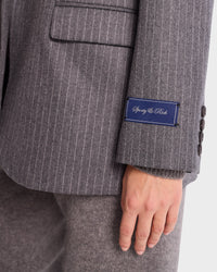 Blazer Friars à rayures en laine - Grey