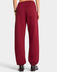 Pantalon de survêtement Vendome à broderie - Merlot