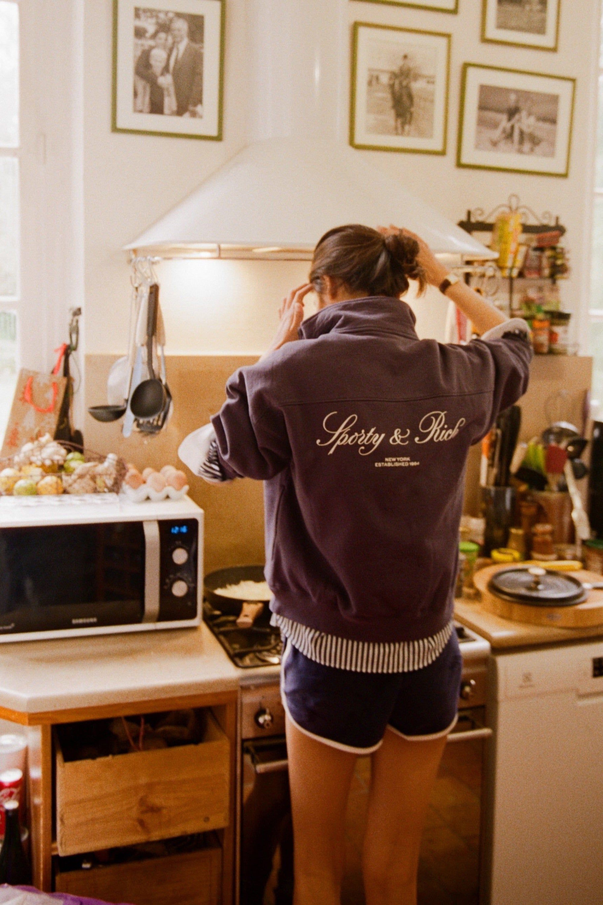 Sweatshirt Vendome zippé à col montant - Navy