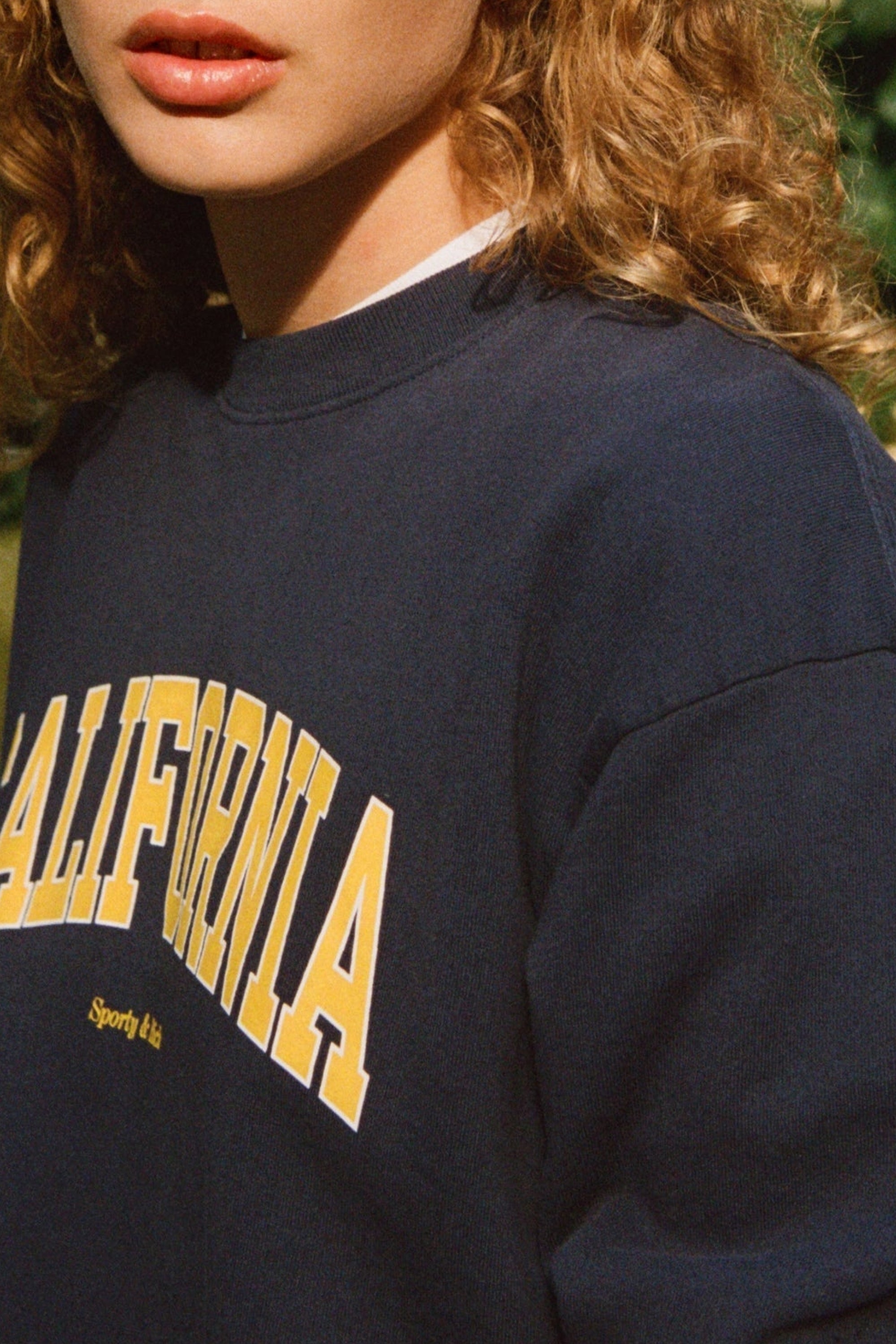 California printed sweatshirt - Navy