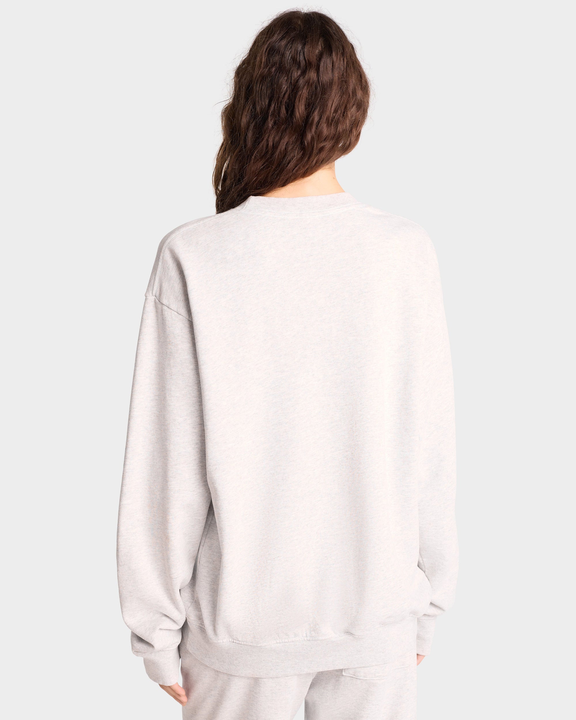 Sweatshirt H&W Crest avec écusson imprimé - Heather Gray