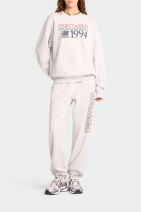 Sweatshirt à col rond imprimé - Heather Gray
