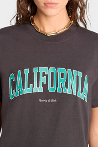 T-shirt California imprimé - Faded Black