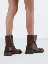 5qty NEW / Bottes biker Harley Borgia 50 en cuir - Brown