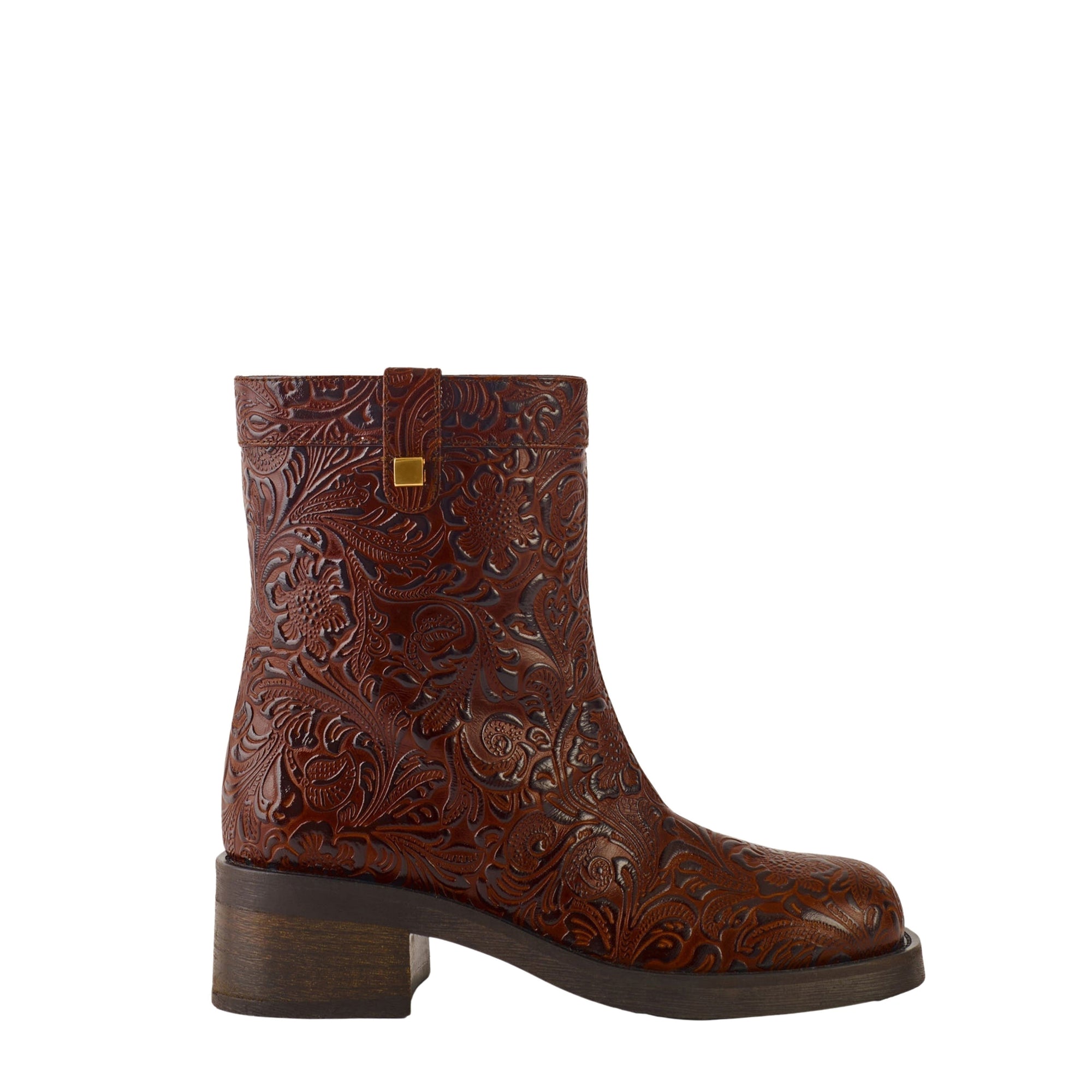 5qty NEW / Bottes biker Harley Borgia 50 en cuir - Brown