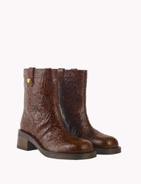 5qty NEW / Bottes biker Harley Borgia 50 en cuir - Brown