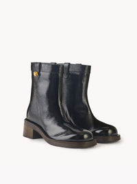 6qty NEW / Bottes biker Harley Caviar 50 en cuir grainé - Black