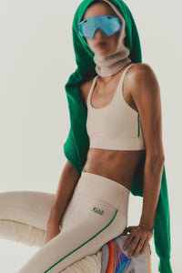 SR Runner Legging with piping - Cream