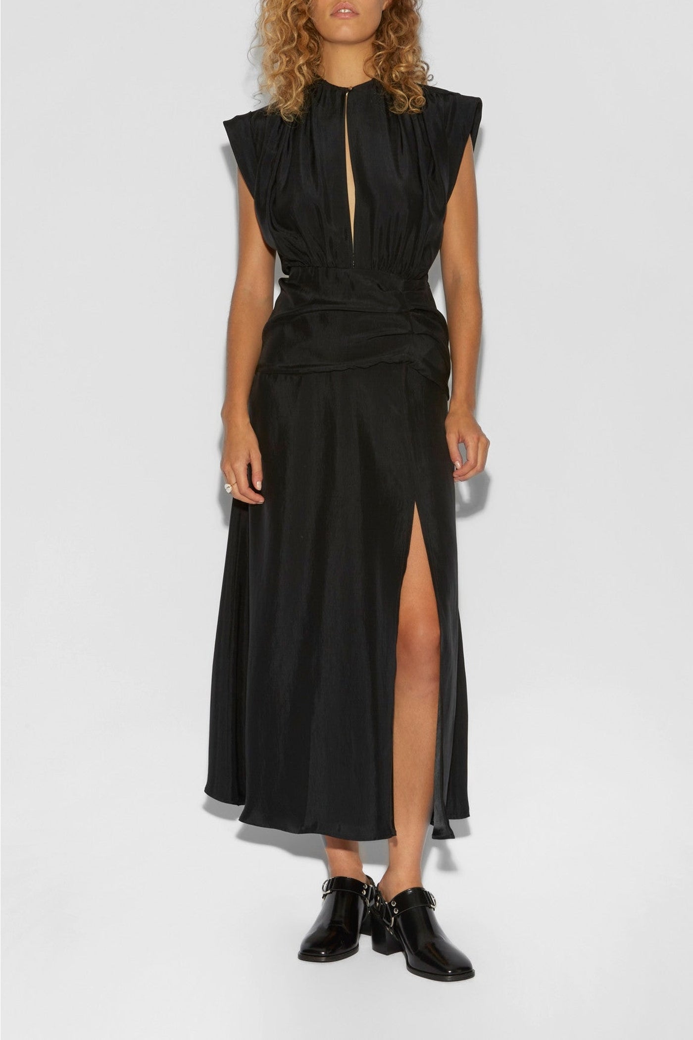 Robe longue River Moss - Tilleul