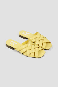 Sandales Florida en cuir - Citron