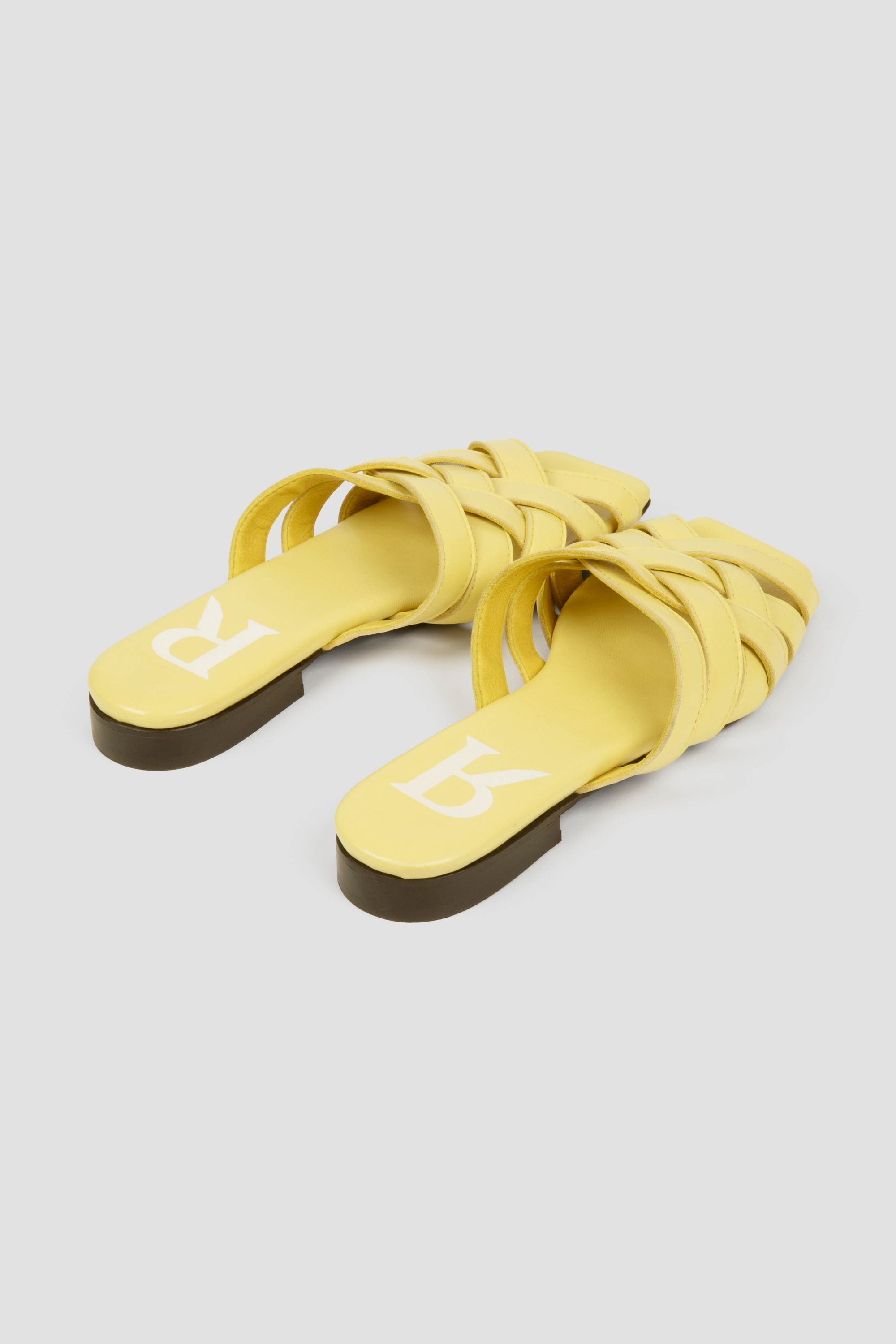 Sandales Florida en cuir - Citron