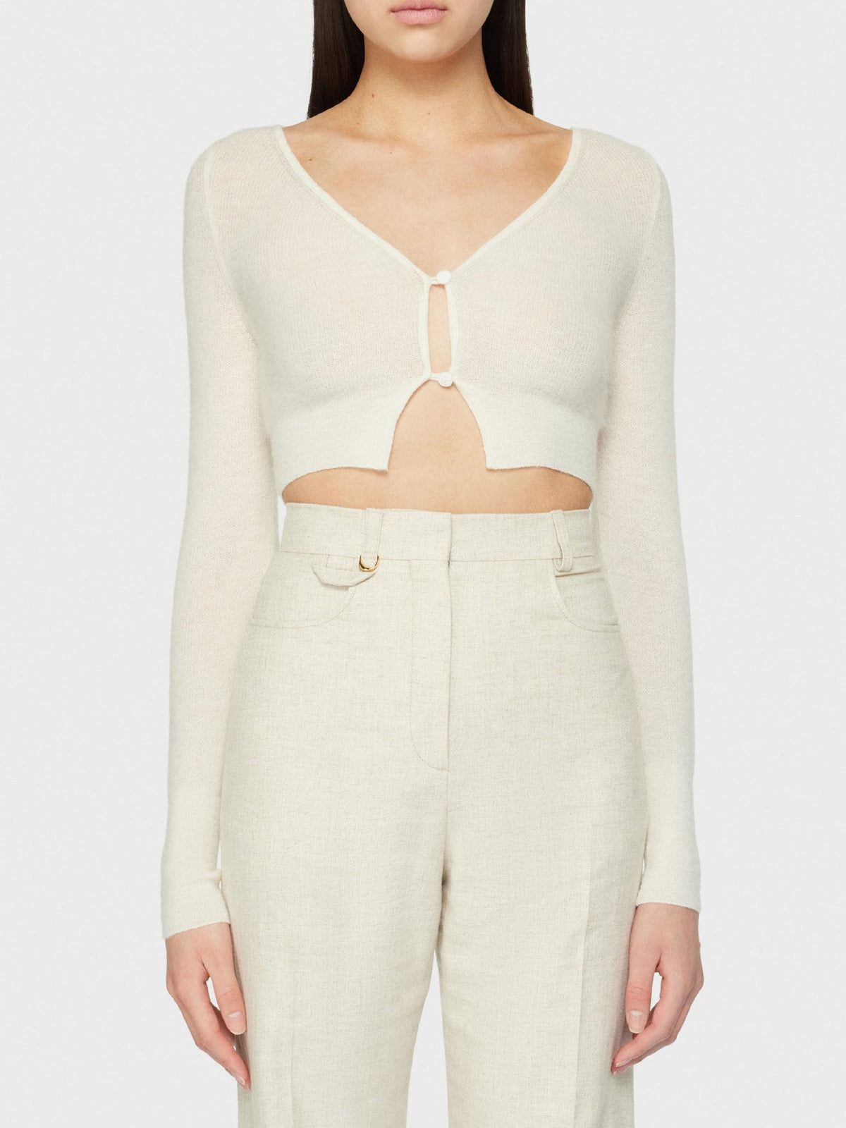 90€ / 0 sold //7 QTY / ST0%   Cardigan Alzou en laine mélangée - Off White