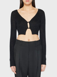 90€ / 1 sold //6 QTY / ST17%   Cardigan Alzou en laine mélangée - Black