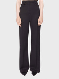 75€ / 4 sold //4 QTY / ST100%   Pantalon Sauge en laine - Black