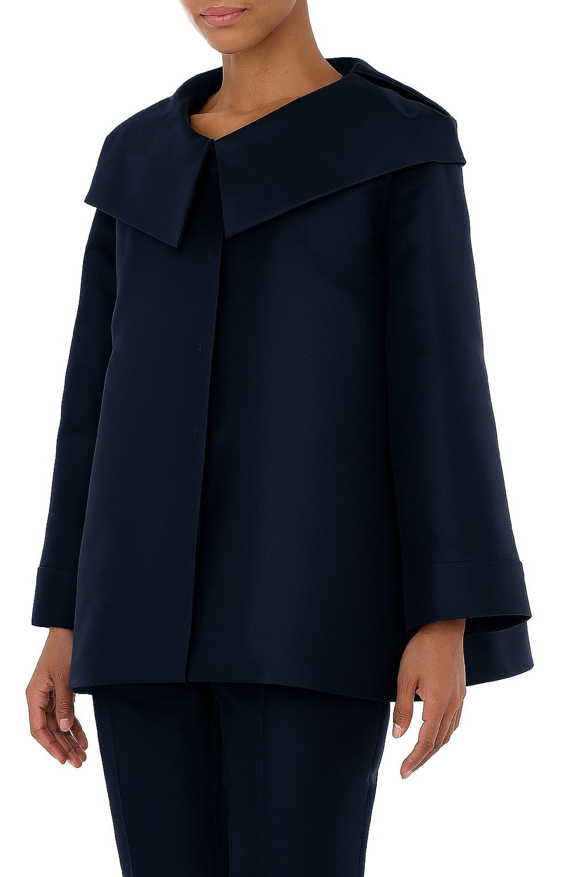 Veste à encolure large - Blue