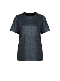 T-shirt à col rond en coton - Blue