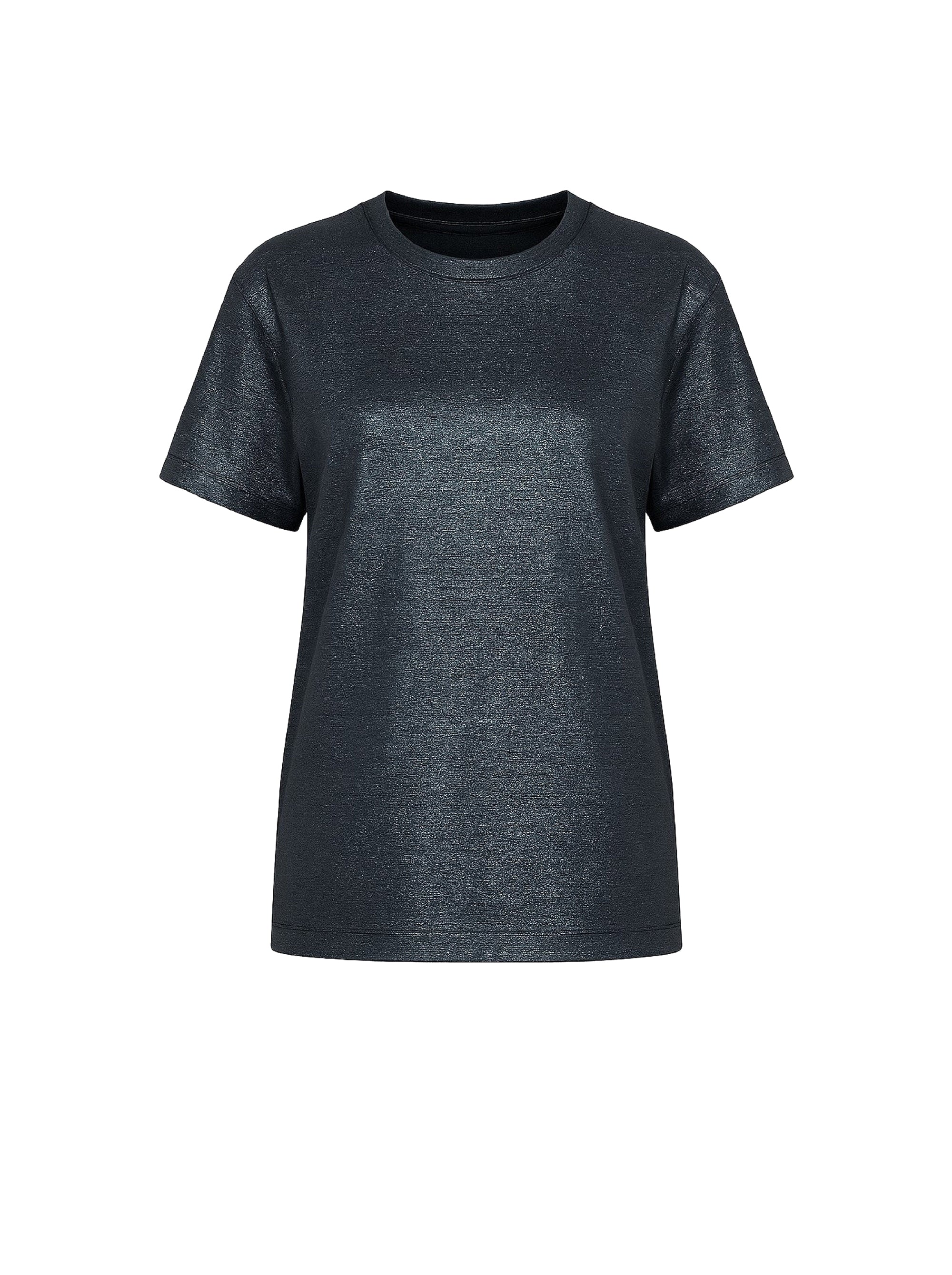 T-shirt à col rond en coton - Blue