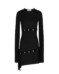 Robe midi en jersey stretch - Black