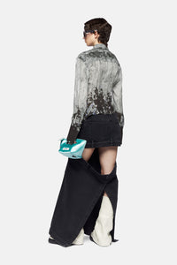 Lily shirt - Light grey/black