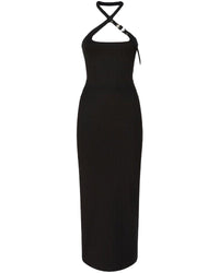 Robe midi en jersey - Black
