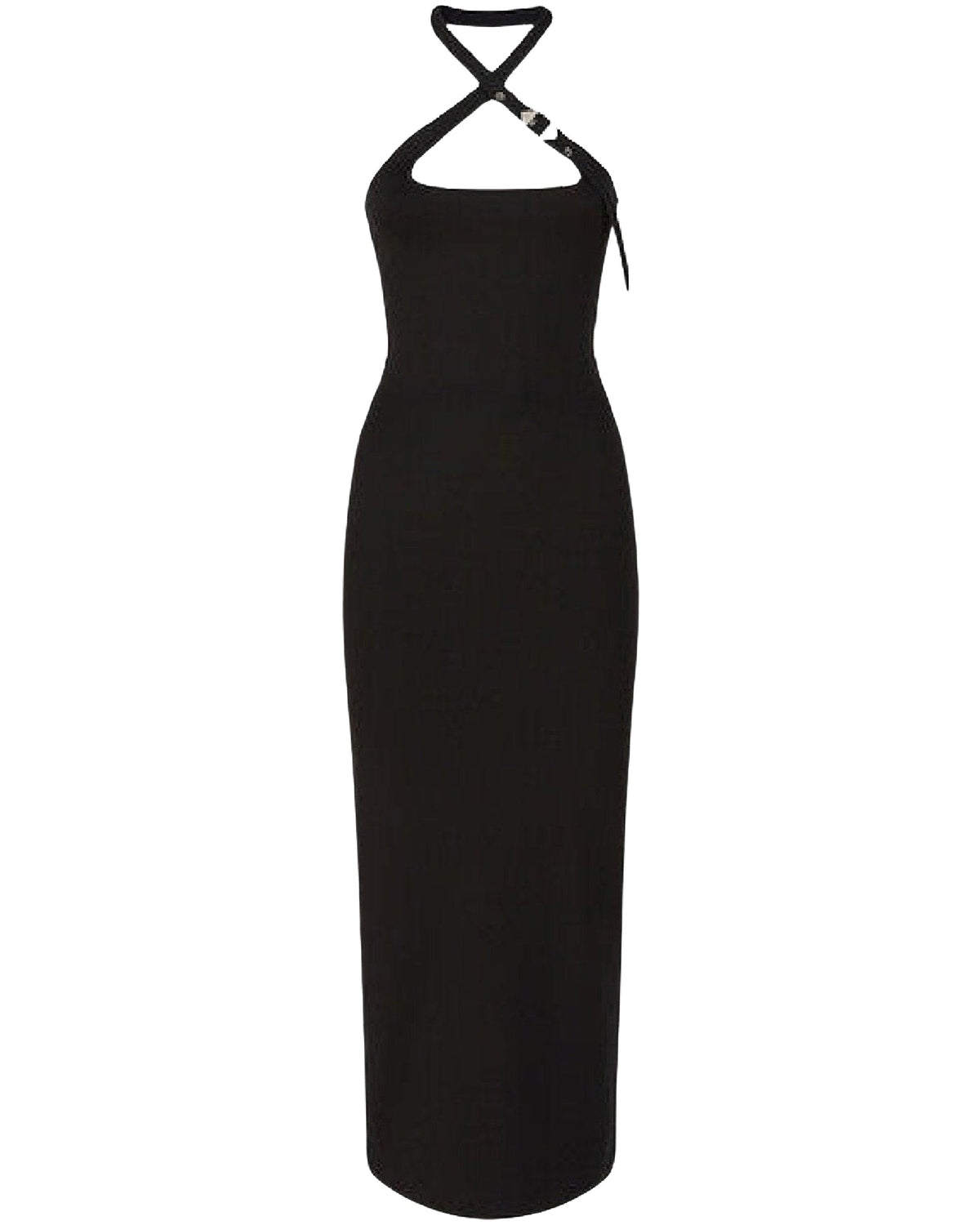 Robe midi en jersey - Black