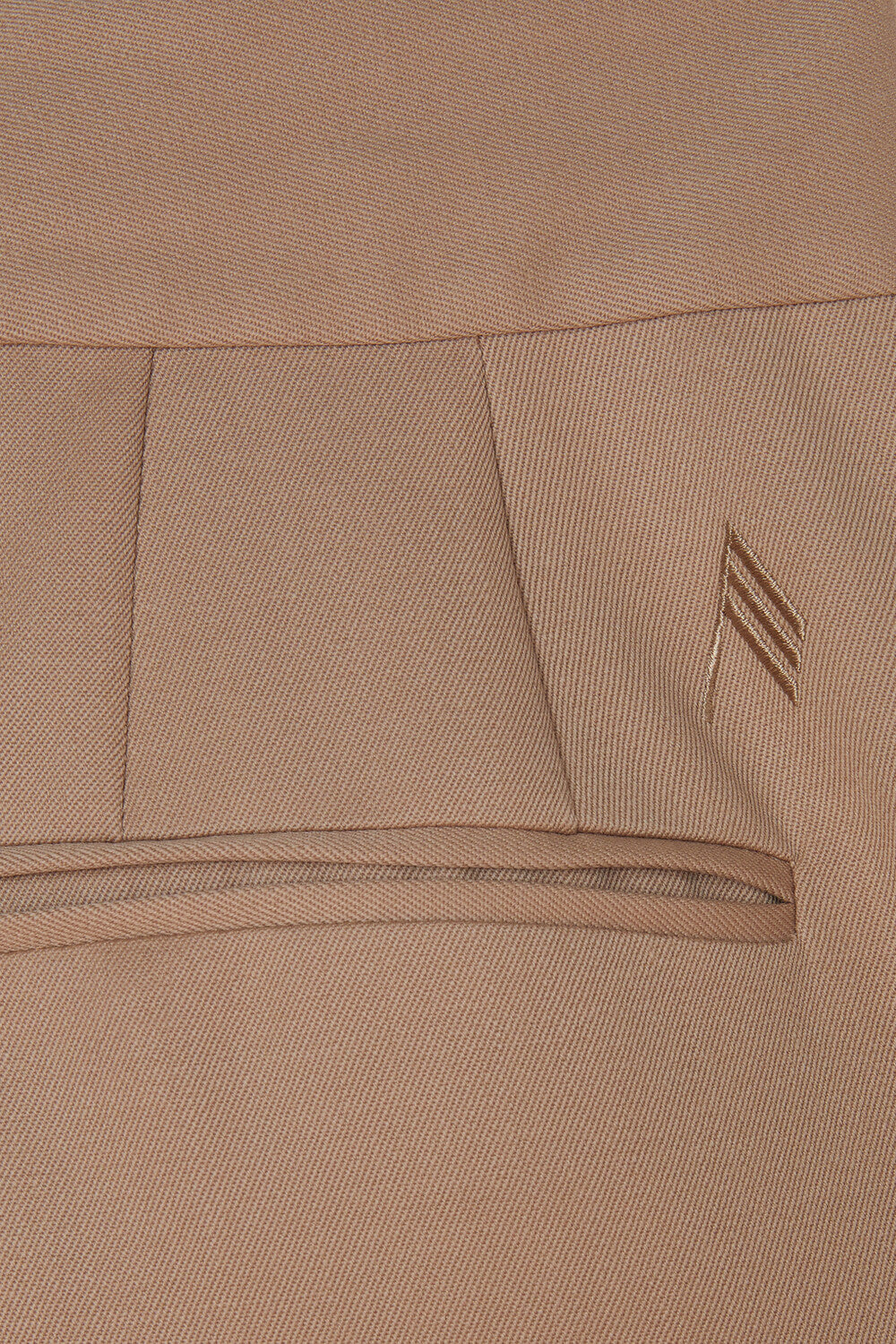 Pantalon long Gary taille haute - Beige