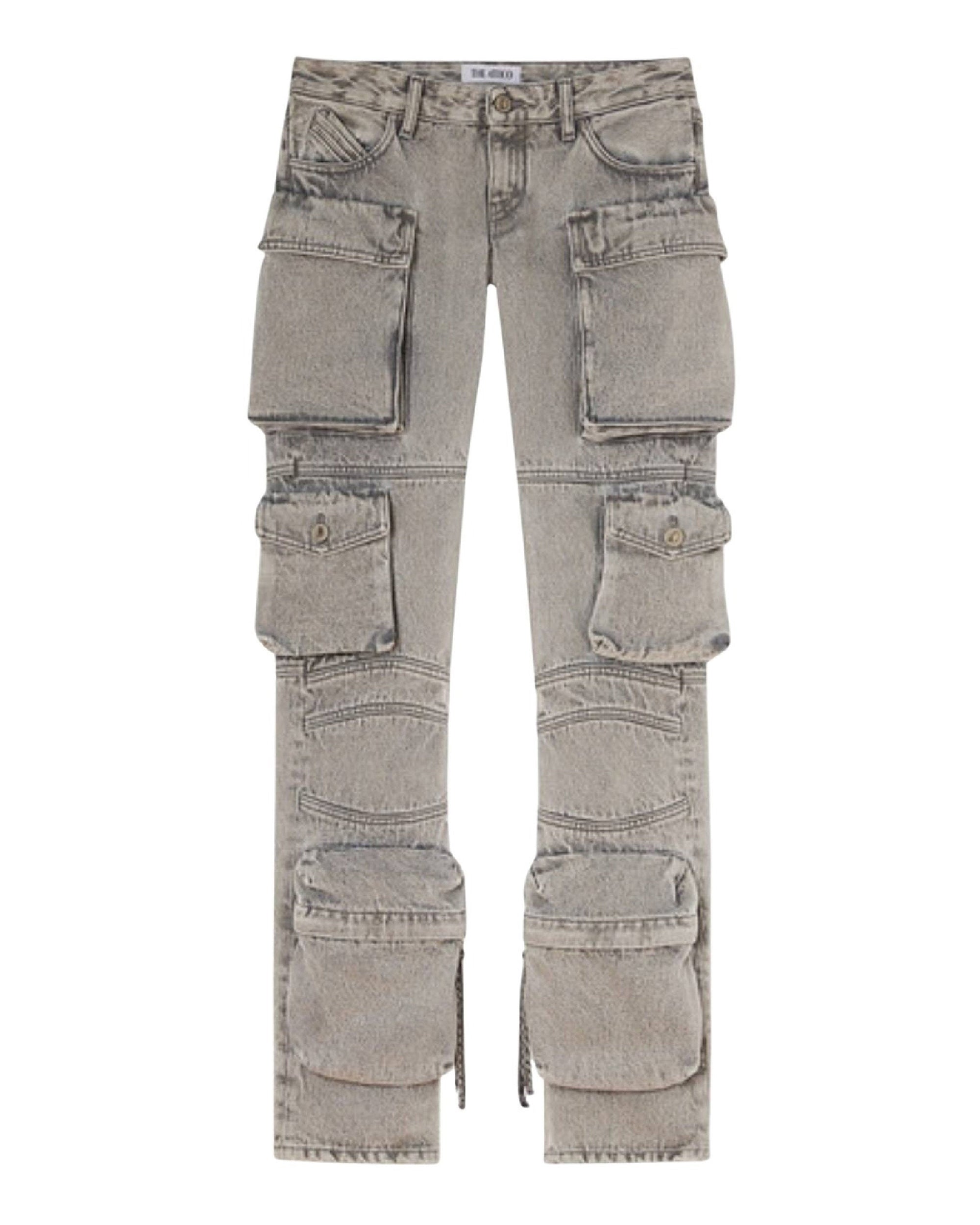 Pantalon long skinny Essie en denim - Light Grey