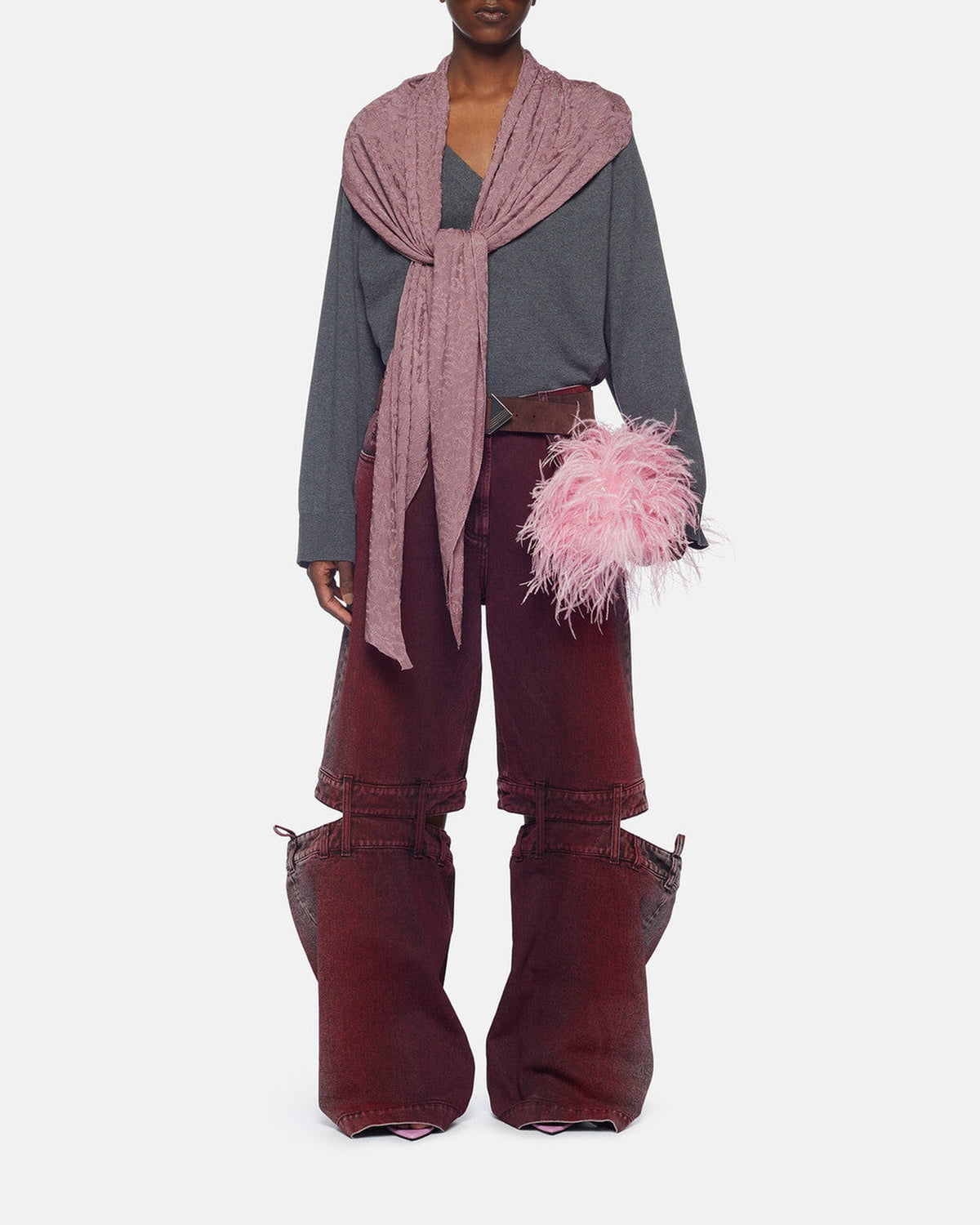 Pantalon long en denim - Red & Purple Shades