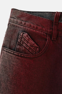 Pantalon long en denim - Red & Purple Shades