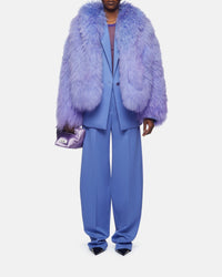 Pantalon long Jagger en laine - Violet
